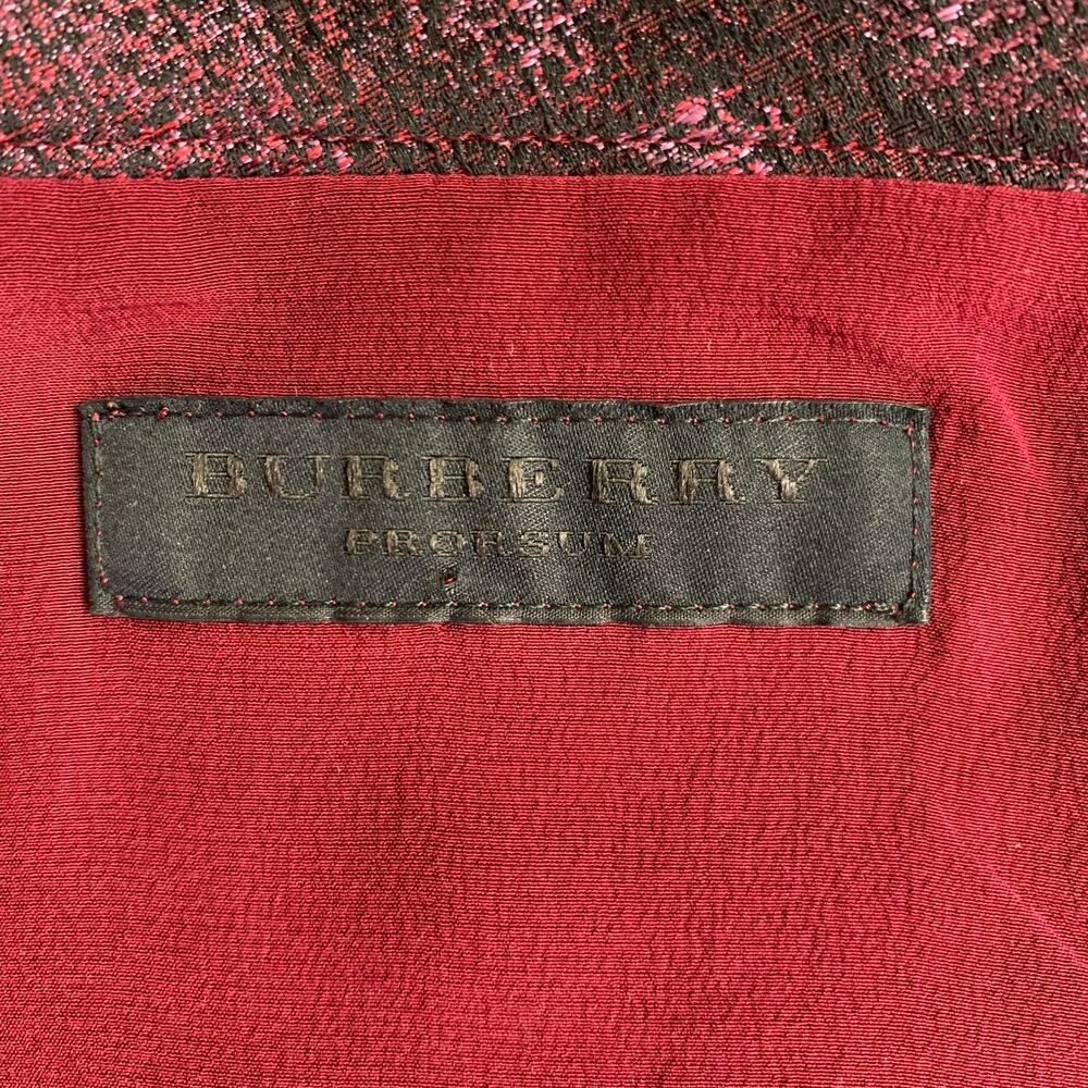 BURBERRY PRORSUM Size M Burgundy Purple Polyester Sheath Cocktail Dress - Picture 5 of 8